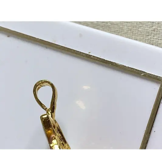 Vintage Bergdorf Goodman Enamel Bunny Easter Egg Pendant Goldtone 1995 BG