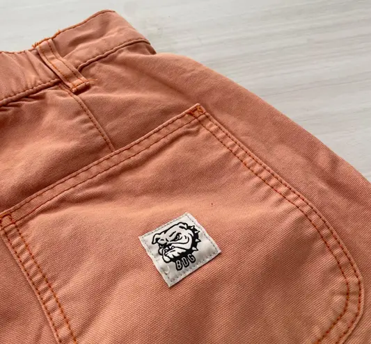 BDG Urban Outfitters High Rise Cargo Shorts Ombre Orange