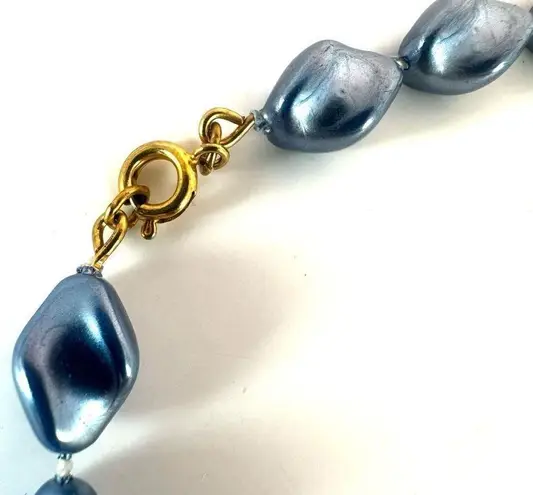 Vintage Blue  beaded necklace