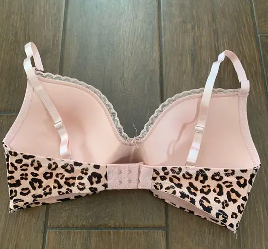 Nine West  Intimates Pink Leopard Bra 34C