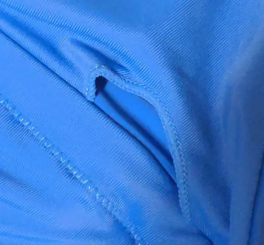 ANDIE The Lagos One Piece Blue Halter Adjustable Cheeky Bottom M New