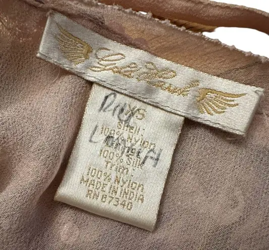 GOLD HAWK BALLET SEQUIN VINTAGE DRESS XS p