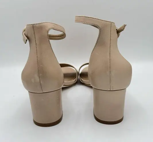 Bernardo Womens Blush Leather Belinda Strap Block Heel Sandals US 10 M