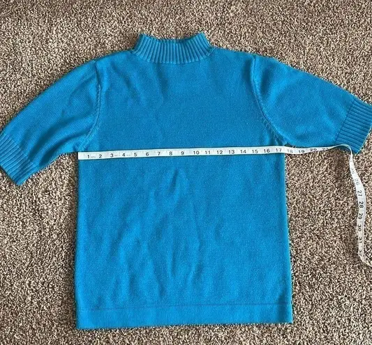 Westbound short sleeve mock neck sweater sz small