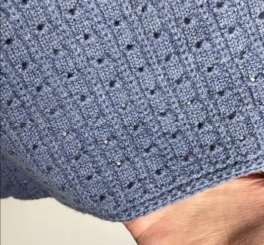 Ryllace Merino blend V neck open knit sweater size 1X