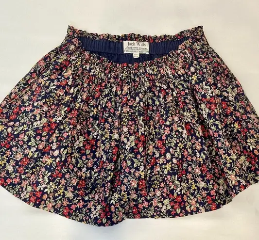 Jack Wills Vintage y2k Ditsy Floral Print Paperbag Waist Pleated Mini Skirt - 6
