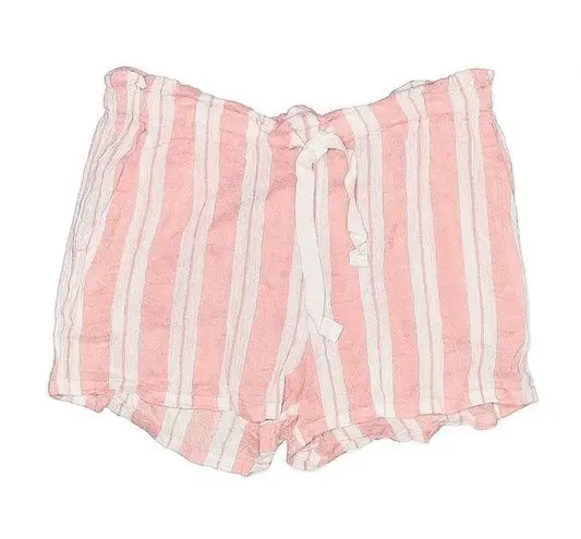 Lemlem liya Kebede Safia Striped Pink White Womens Shorts Cotton Sz M $295 MSRP