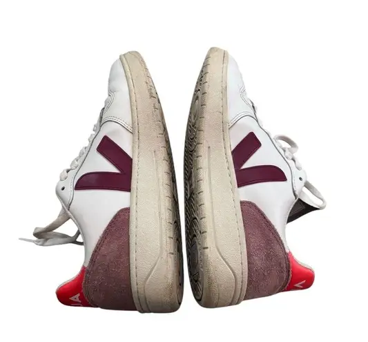 VEJA V10 White Marsala Dried Petal Orange Fluo Women’s 5