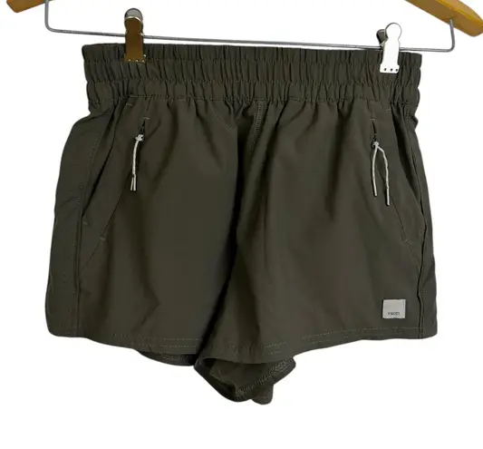 Vuori  Dash Shorts Womens XS Green Run Jog Outdoors Lightweight Zip Pocket - Image 1
