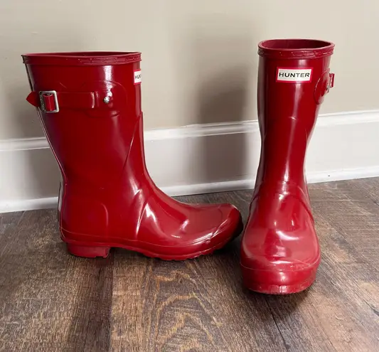 Hunter Red Rainboots