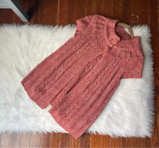 Y2K Orange Rust Cardigan Sweater Shrug Size M