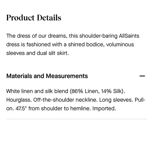 ALLSAINTS Lary Off Shoulder Balloon Sleeve Boho Midi Dress