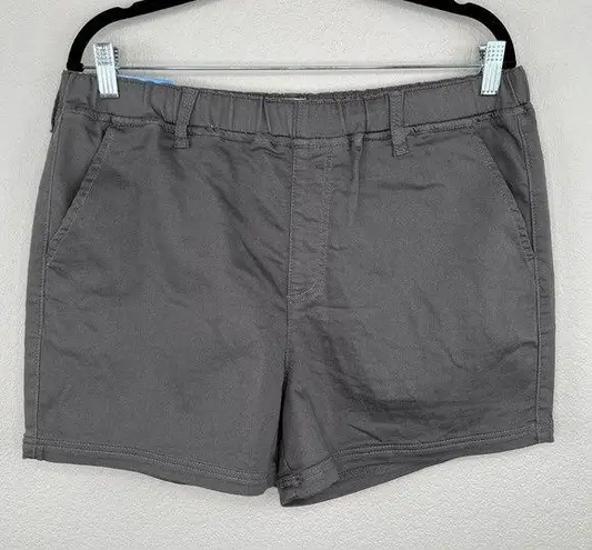 Abound Gray Women's 4" Stretch Pull On Elastic Waist Shorts Size Large NWT