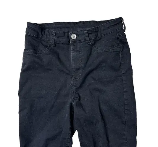 Calzedonia Black Jean Jeggings Skinny Fringe Ankle Jeans Medium