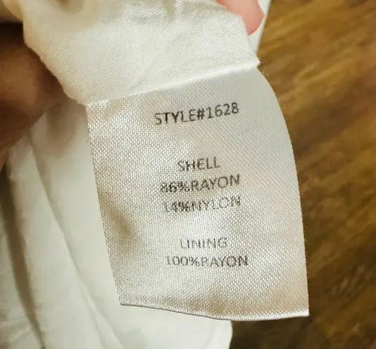 Hutch White Green Striped Marissa Full Skirt Sweetheart Neckline Dress Size 8