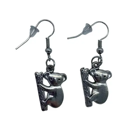 NEW Koala climbing on bamboo fashion earrings