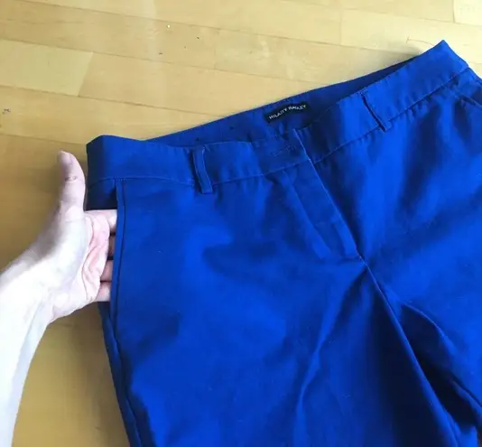 Hilary Radley Cotton, Mid Rise, Straight Leg, Capri Pants, Royal Blue, Size 12