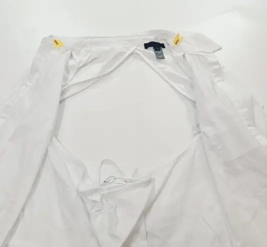 H:ours Nathan Shirt Dress in White Small