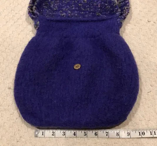 Handmade Purple Fuzzy Shoulder Bag by Susan Buonopane