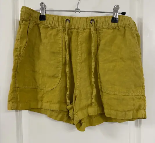 C&C California  Mustard Linen Women's Cargo Shorts thumbnail 1