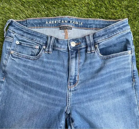 American Eagle America Eagle Outfitters Low- Rise Flare Next level stretch size 8 Long Jeans