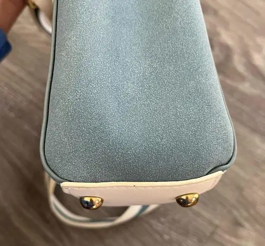 Stylish Blue and Cream Women's Bag