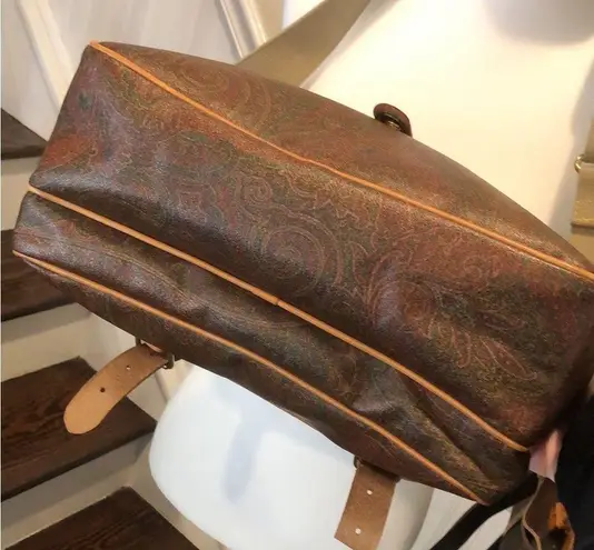 ETRO Red Paisley Tote Messenger Computer Bag Crossbody Bag Rare