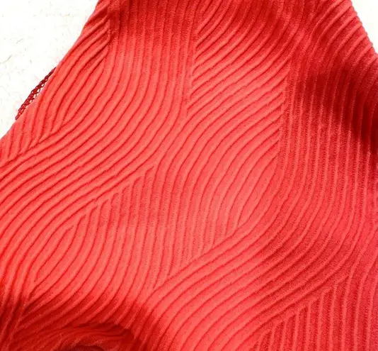 NWT Tavik Chloe Mini Cutout Swim Bottom Textured Amalfi in Hibiscus