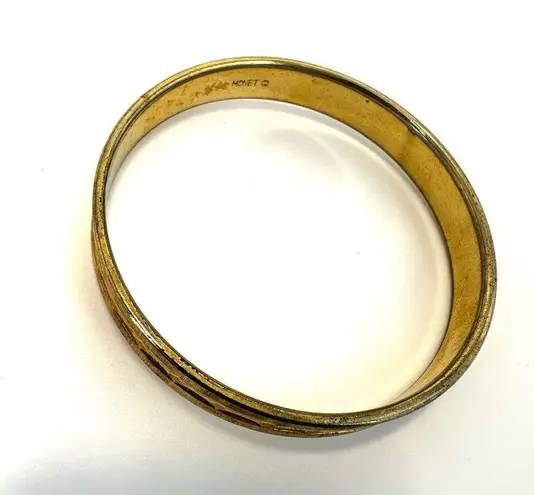 Monet  vintage gold bangle bracelet