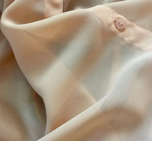 Attention Sheer Peach Blouse