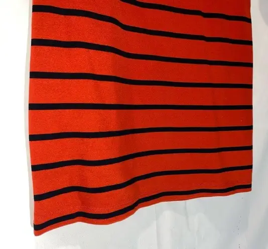 Newbury Kustom Red Black Stripe Zipper Dress Small