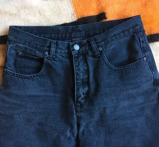 Amazing Vintage Black Washed Mom Jeans Size 27