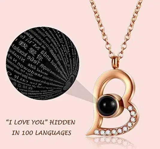 Breezy Valley To My Wife Ceramic Box & I Love You Heart Necklace In Gift Box NWT