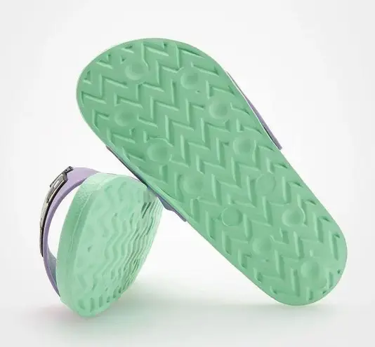 Minecraft NWT Women's Slide Sandal Lavender Green Size 8 US