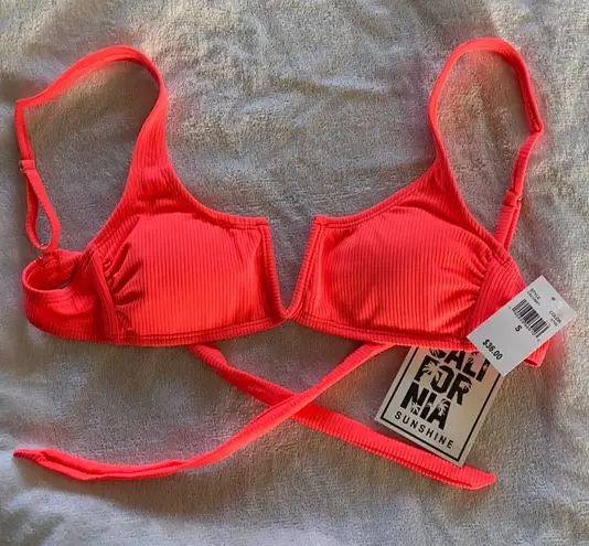 Cali For Nia Bikini Top NWT Pink