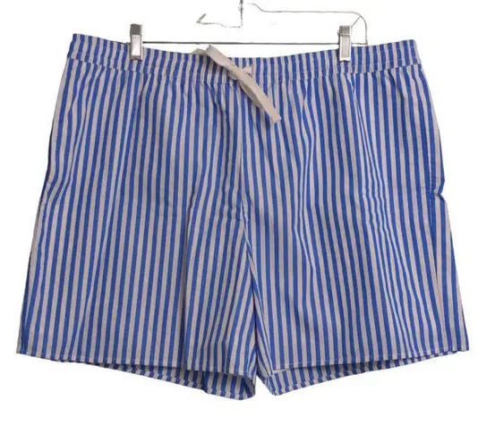 Hill House The Leo Short Striped Blueberry Stripe Pockets Drawstring XL New