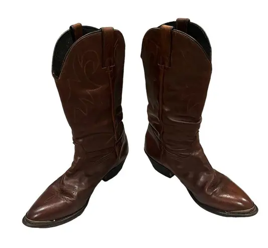 Durango Distressed Brown Lesther Slouch Western Boot, Sz 8.5