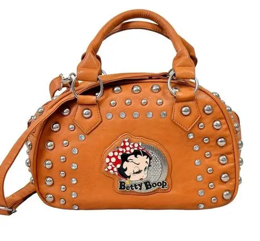 Betty Boop Studded Crossbody Shoulder Bag
