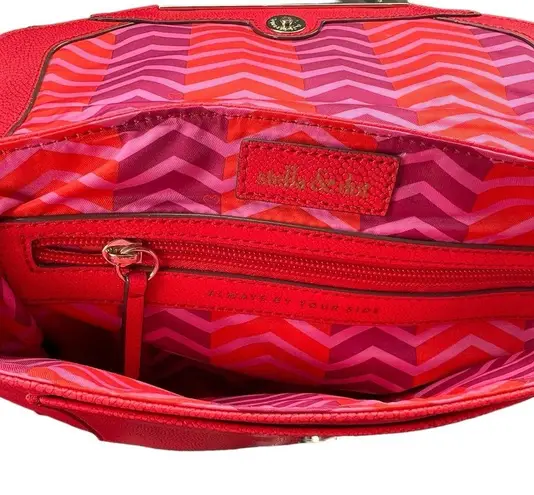 Stella & Dot red crossbody purse EUC like new