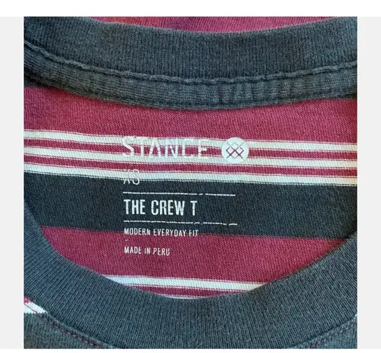 Stance Sz XS Awesome Striped Top Tee T