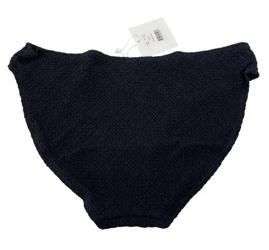 ANDIE Mindy x Swim The Bikini Bottom Popcorn Textured Black Size Large NEW