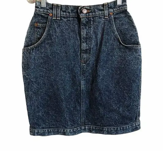 Lee Vintage  Acid Washed Hi Rise Denim Skirt