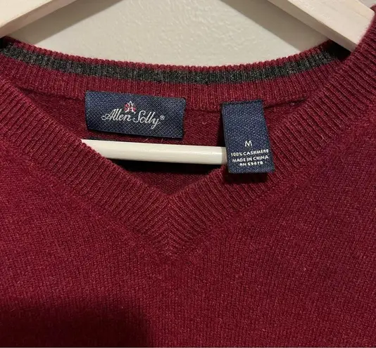 Allen Solly Cashmere Deep Red V