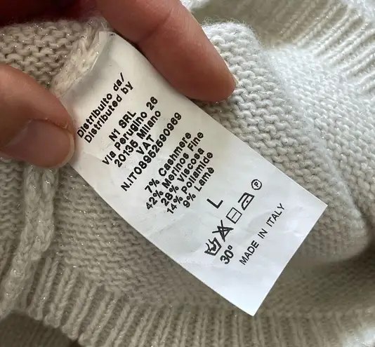 Chiara Ferragni Tank Top blinking eye knit womens Gray (large) merino bold fun Silver