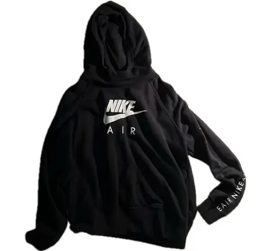 Nike Black  AIR Fleece Pullover Hoodie Sweatshirt ⋆.˚ ᡣ𐭩