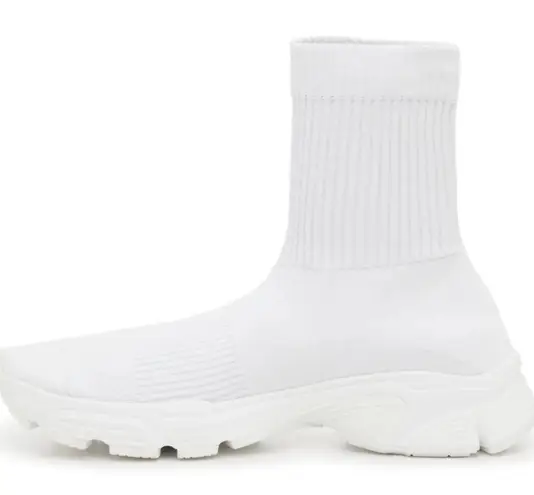 Balenciaga Speed 3.0 Knit High Top Sock Sneakers in White, Size 40 NEW in Box