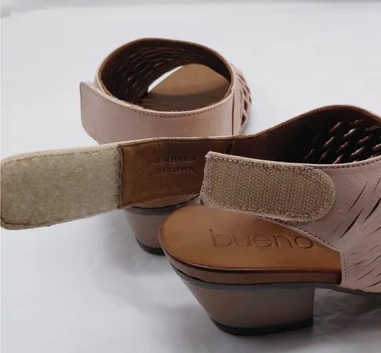 Bueno Lacey Women's Sandals Shoes Size 39(US 8.5) Pink Casual Boho Chunky Heel