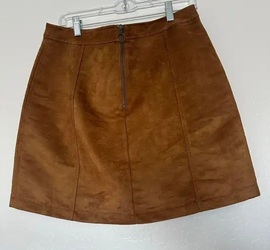 Old Navy Brown suede skirt with pockets