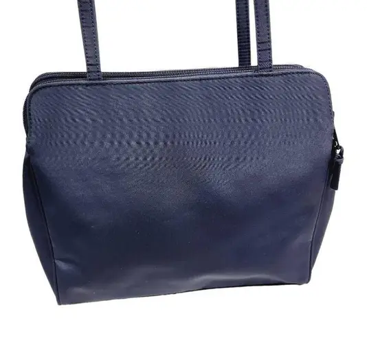 Kathy Ireland Retro  navy blue nylon purse Satchel shoulder bag