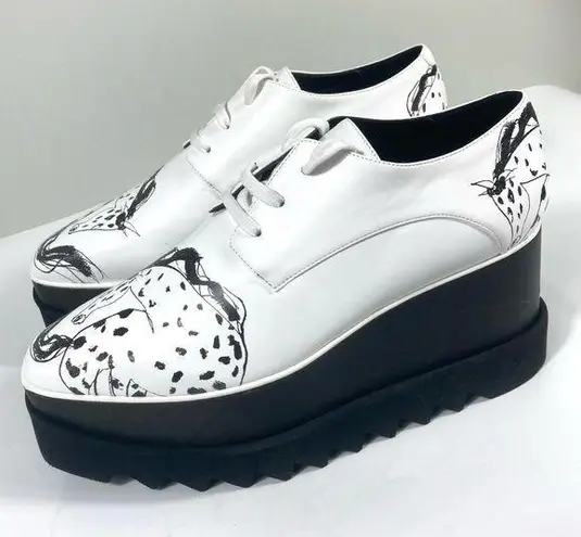 Stella McCartney Elyse Horse Print Platform Wedge Sneakers RARE